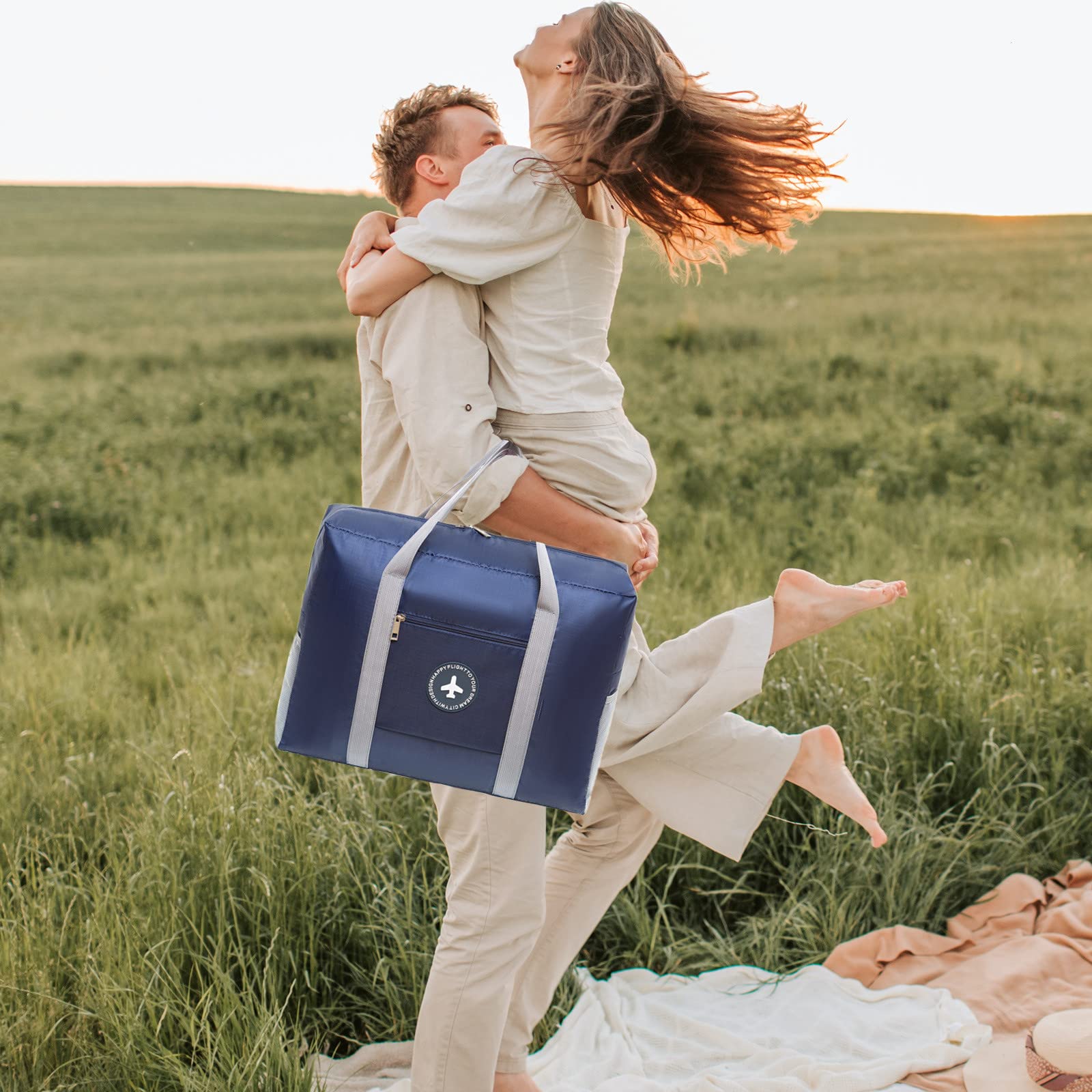 Durable Travel Duffel Bag for Women & Men - Waterproof Sports Tote Gym Bag with Shoulder Strap - Perfect for Weekend Getaways, Gym Workouts & Overnight Trips