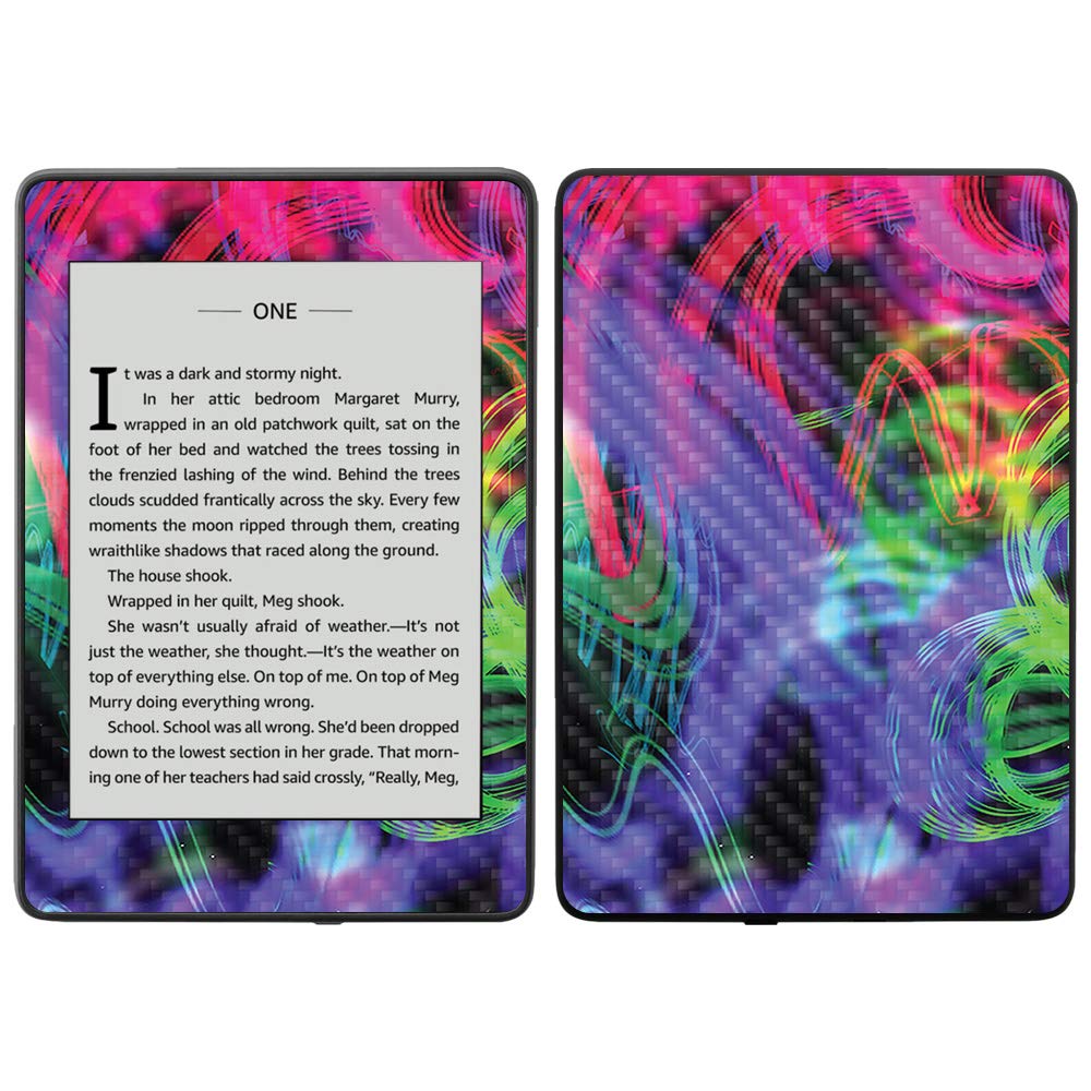 MightySkins Carbon Fiber Skin for Amazon Kindle Paperwhite 2018 (10th Gen) - Waterproof Protective Cover with Textured Finish | Durable & Scratch-Resistant | Easy to Apply & Remove | Made in USA | Perfect for Travel, Reading & Outdoor Use