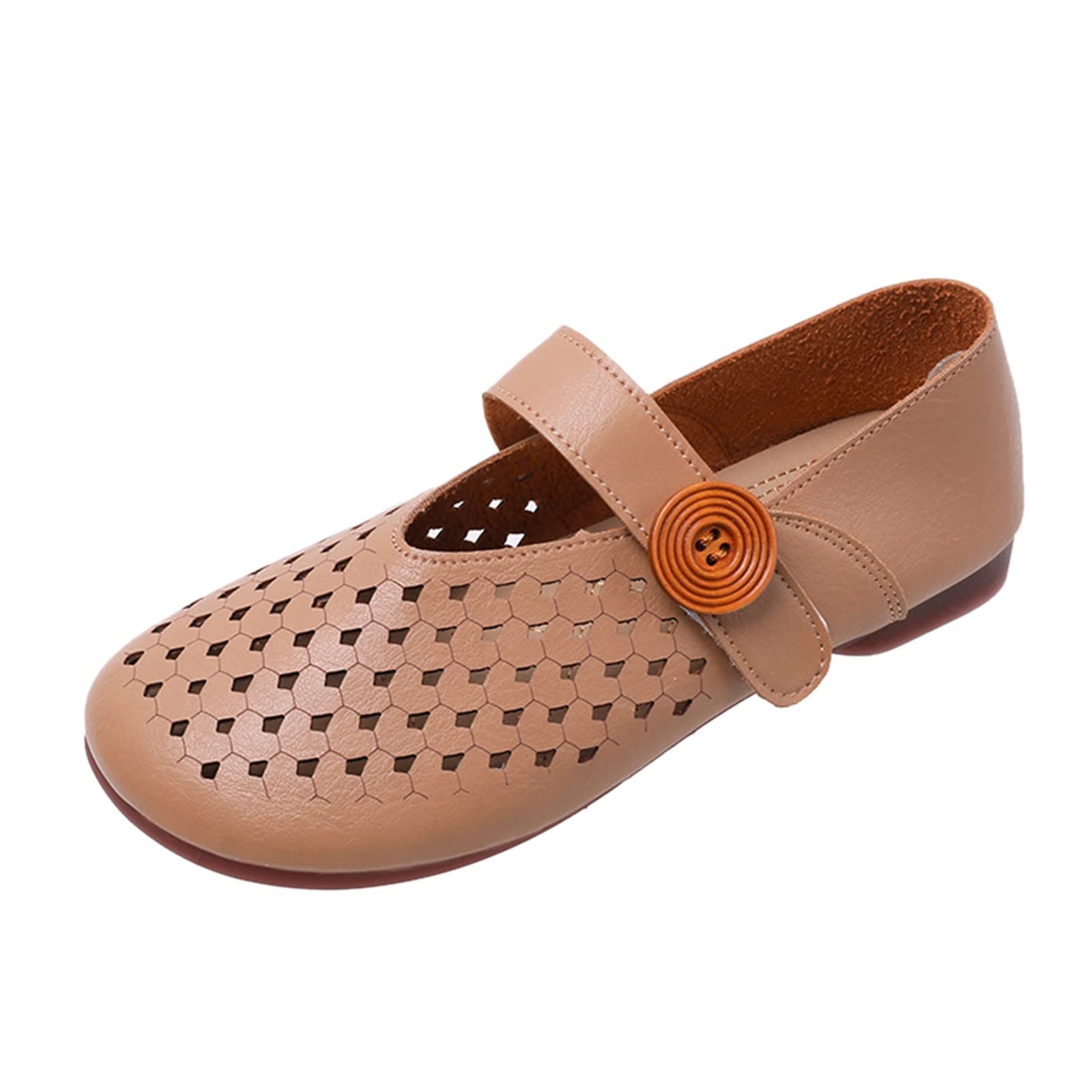 Breathable Lace-Up Flats for Women - Lightweight Casual & Work Shoes - Unisex Comfortable Walking Shoes for Office, Travel & Everyday Wear