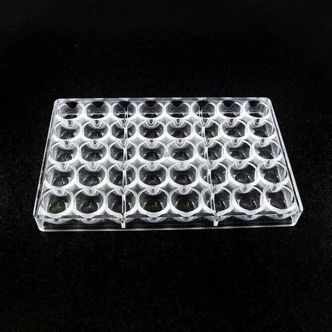 Premium Poly Chocolate Mold - 40 Flattened Dome Shapes for Baking, Candy Making & DIY Treats | Perfect for Holidays, Parties & Gift Giving
