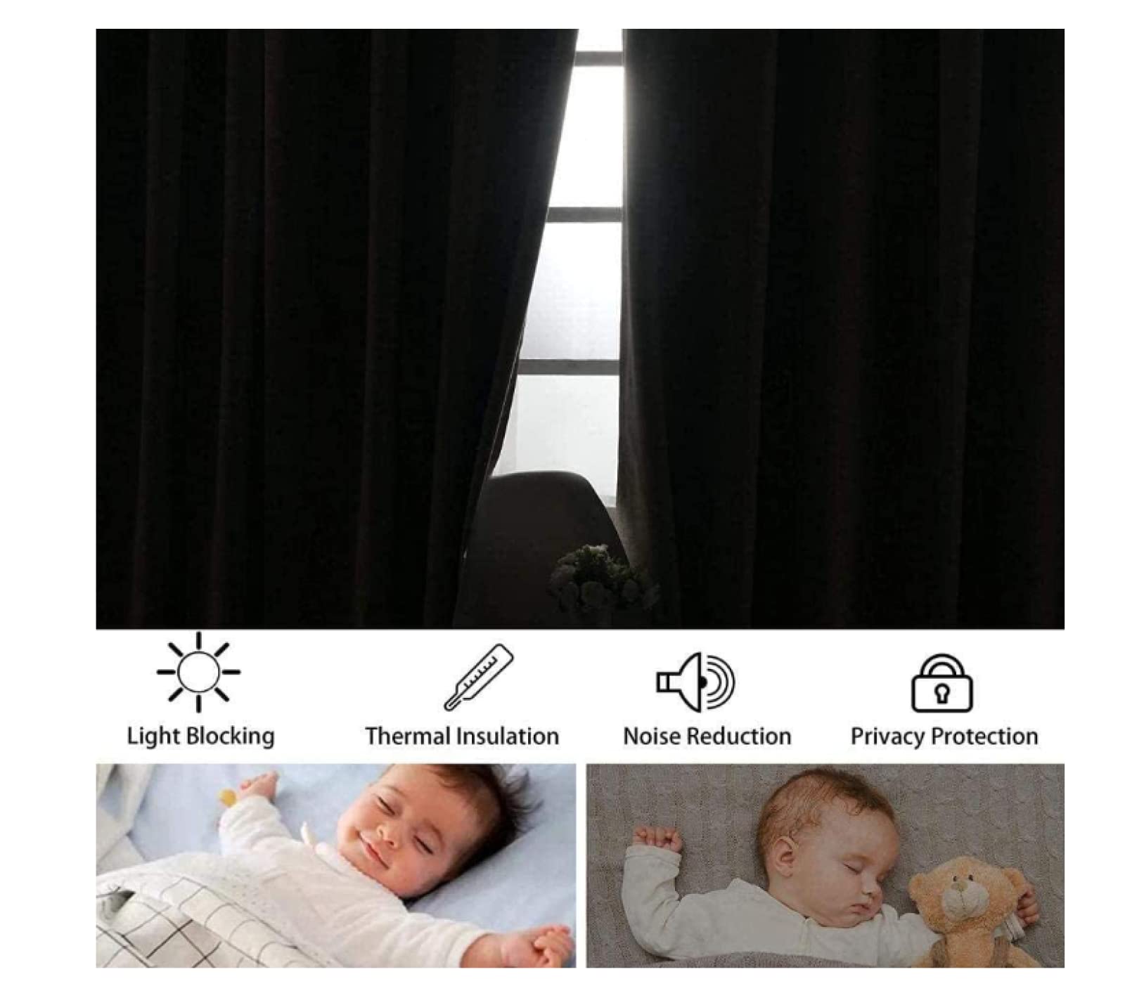 3D Building Stairs Blackout Curtains for Kids Bedroom - 2 Panels (55x96 Inches) Thermal Insulated Eyelet Window Curtains with Printing Pattern - Perfect for Boys & Girls Nursery, Home Decor & Light Blocking