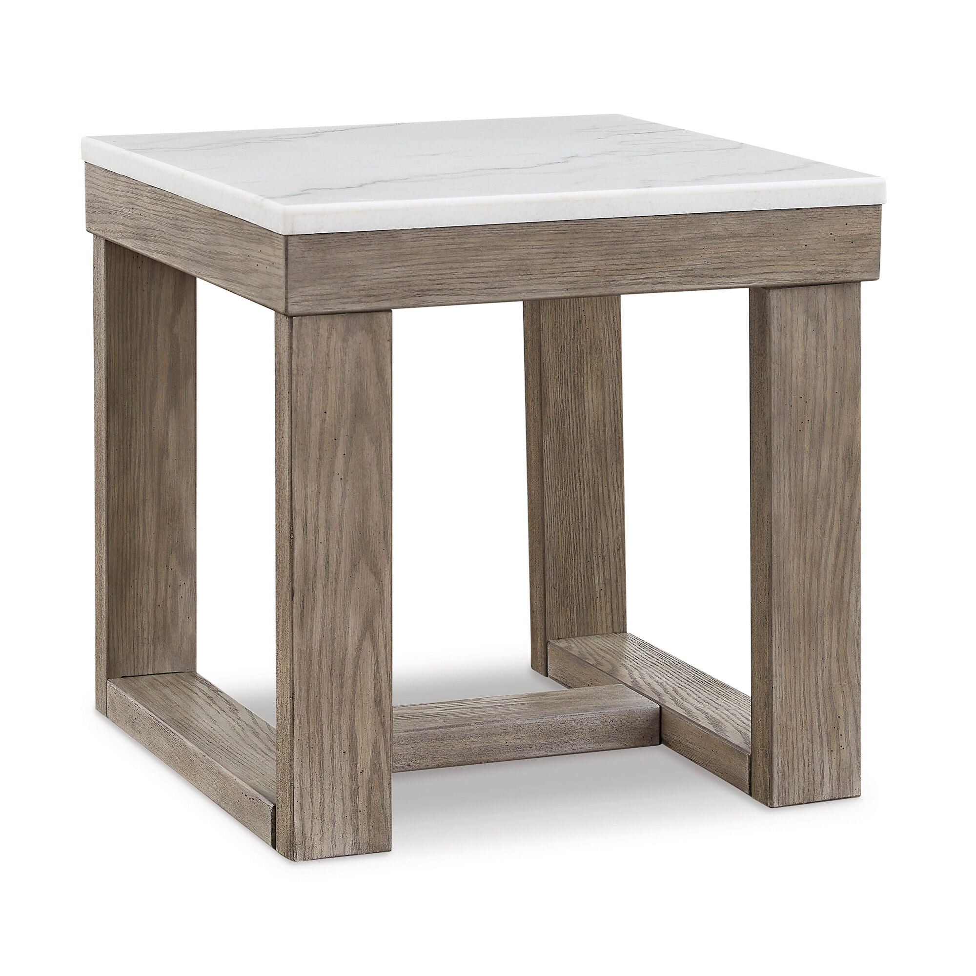 Loyaska Modern End Table - Small Side Table for Living Room, Bedroom, Office - Nightstand with Storage Shelf - Perfect for Coffee, Books & Decor