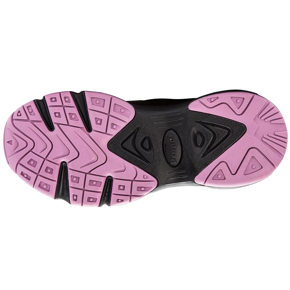 Propet Women's Stability X Walking Sneakers - Black & Pink | Comfortable Supportive Shoes for Walking, Hiking & Everyday Wear