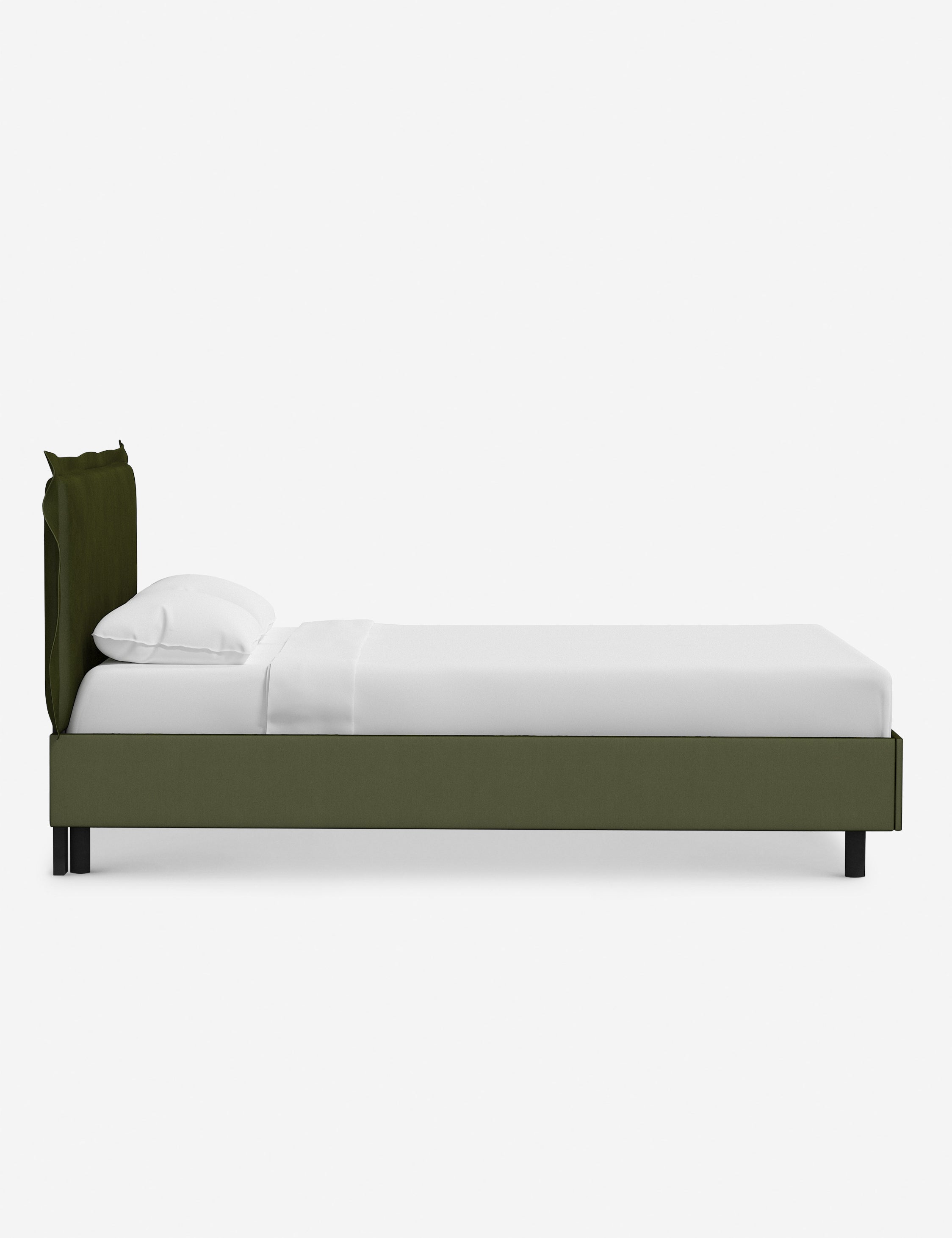 Elara Modern Platform Bed Frame - Queen Size, Wooden Slat Support, Sturdy & Noise-Free - Perfect for Bedroom, Guest Room, or Apartment