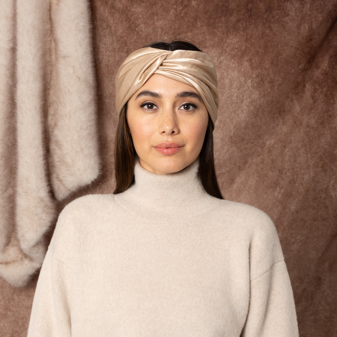 Malia Satin Turban Headwrap for Women - Soft & Luxurious Hair Accessory for Sleep, Workout, and Everyday Style
