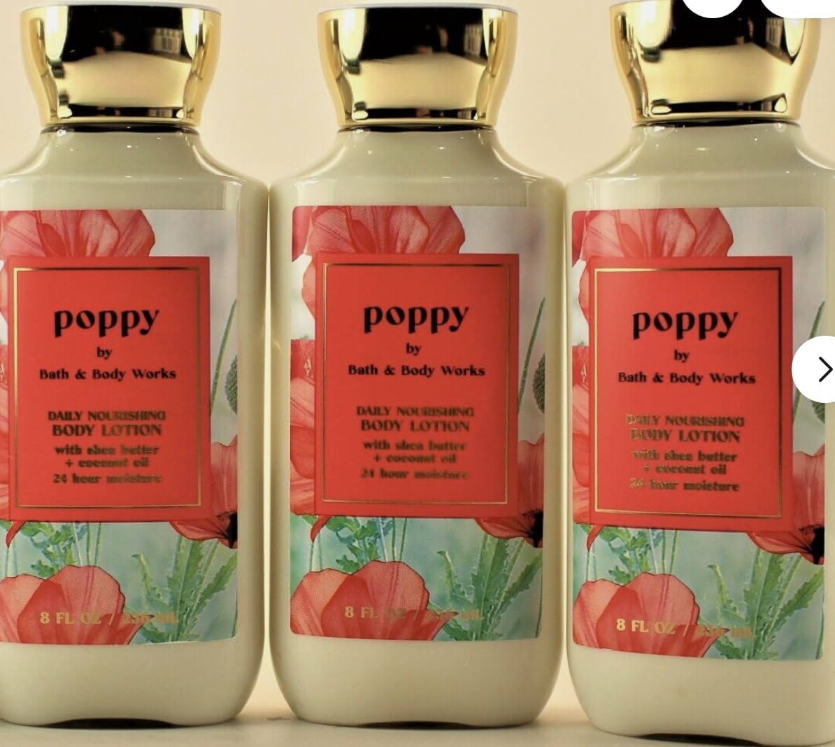 Poppy Bath & Body Super Smooth Body Lotion 8 oz - Hydrating Moisturizer for Dry Skin | Perfect for Daily Use, After Shower & Spa Nights