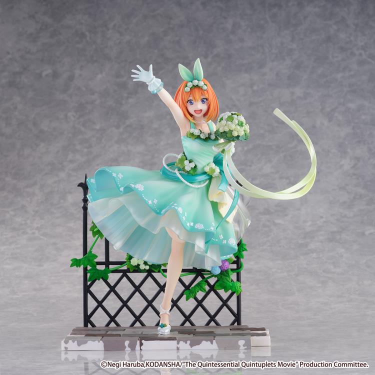 EStream Shibuya Scramble 1/7 Scale Figure - The Quintessential Quintuplets Movie Yotsuba Nakano (Floral Dress Ver.) Anime Collectible Statue for Display & Home Decoration