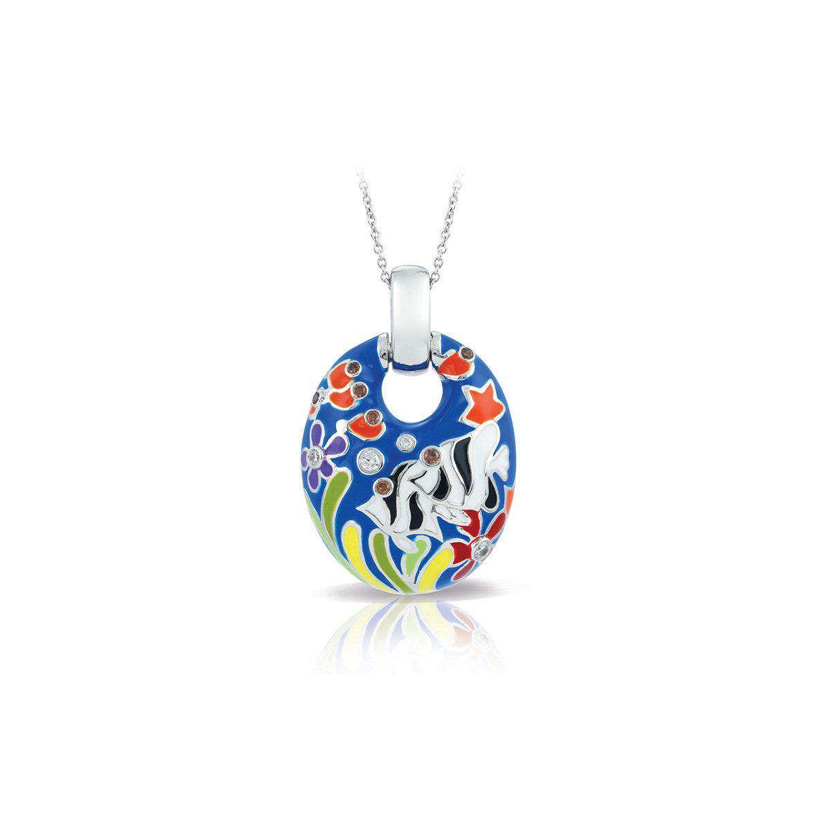 Angelfish Pendant Necklace - Elegant Sterling Silver Fish Charm Jewelry for Women - Perfect Gift for Birthday, Anniversary & Beach Vacation
