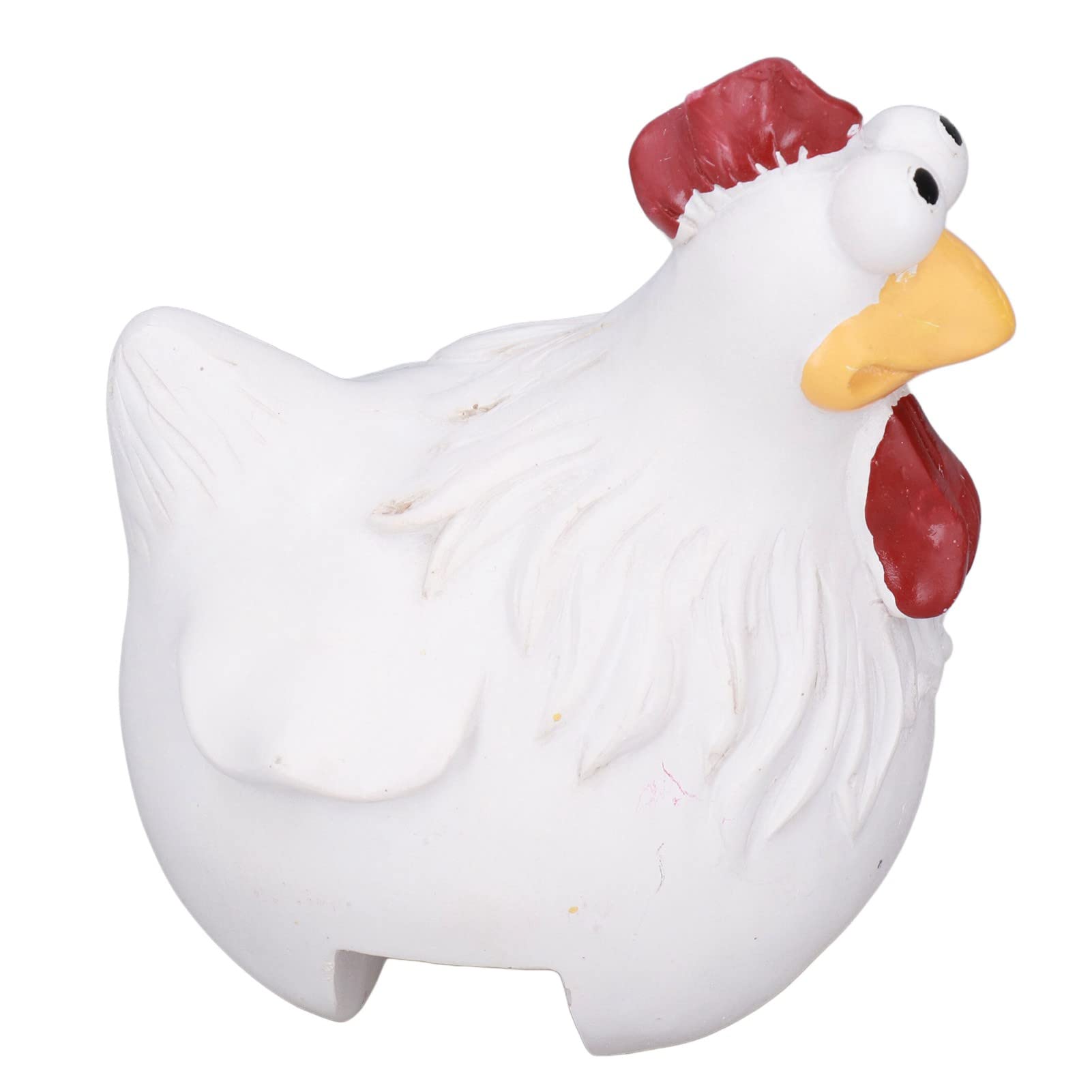 Big Eye Chicken Statue - Cute Resin Garden Decor for Backyard, Stairs & Outdoor Spaces | Funny Chicken Sculpture for Home & Garden Decoration