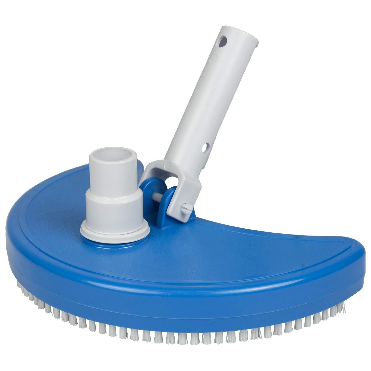 Poolmaster 18508 Curved Vinyl Liner Swimming Pool Vacuum Head - Medium Blue Essential Collection for Inground & Above Ground Pools - Perfect for Cleaning Leaves, Debris & Dirt