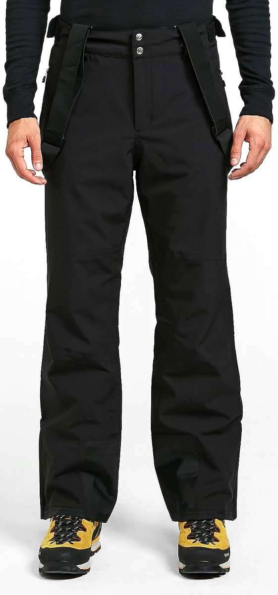 Dare2B Achieve Insulated Bib Pants for Men & Women - Waterproof Snow Pants for Skiing, Snowboarding & Winter Outdoor Activities (2023 Edition)