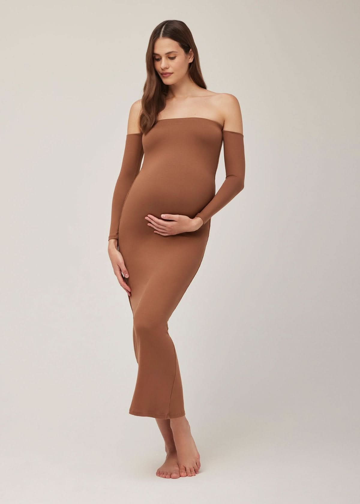 Angelina Maternity Dress for Pregnancy - Comfortable & Stylish Nursing Dress for Women | Perfect for Baby Showers, Nursing, and Everyday Wear