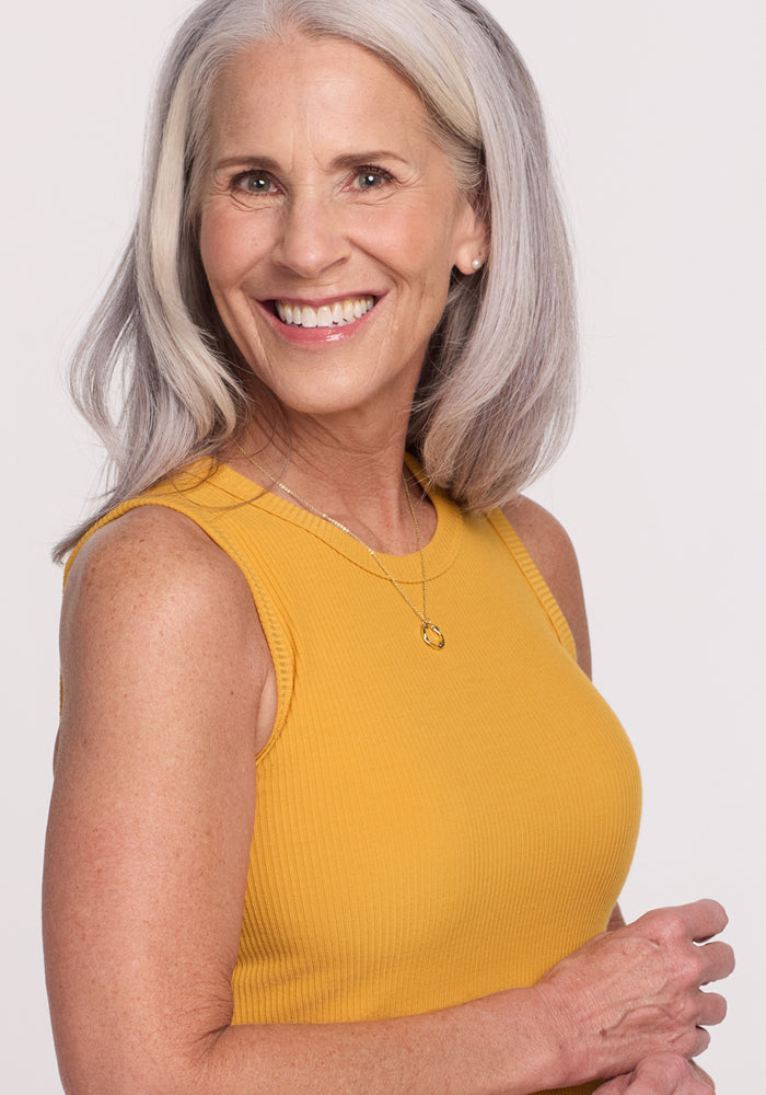 Raegan Ribbed Tank Top for Women - Soft Stretchy Marigold Yellow Casual Summer Top | Perfect for Beach, Gym, and Everyday Wear