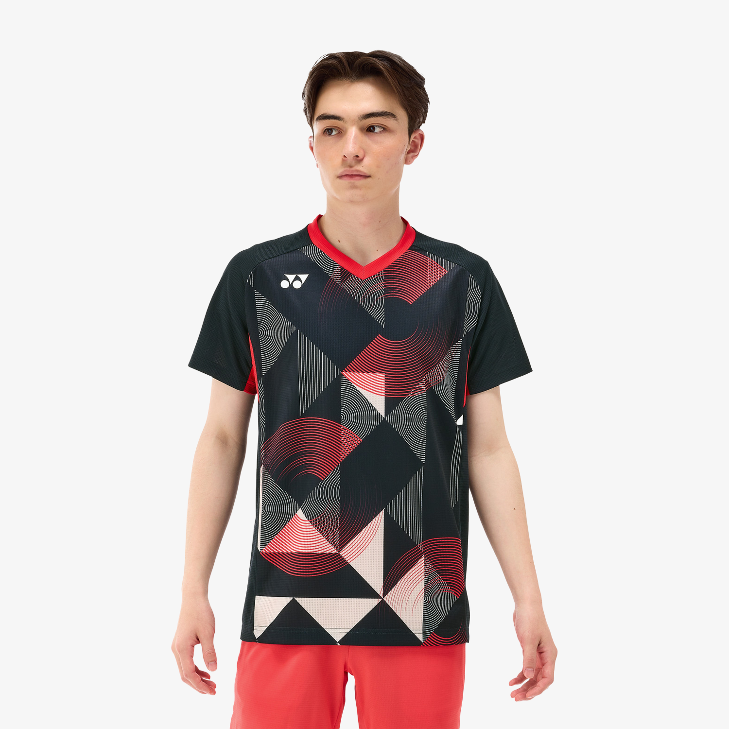 Yonex Men's Tennis Shirt 10576 - Breathable Performance Polo for Sports & Casual Wear (Black) - Perfect for Tennis, Golf & Outdoor Activities