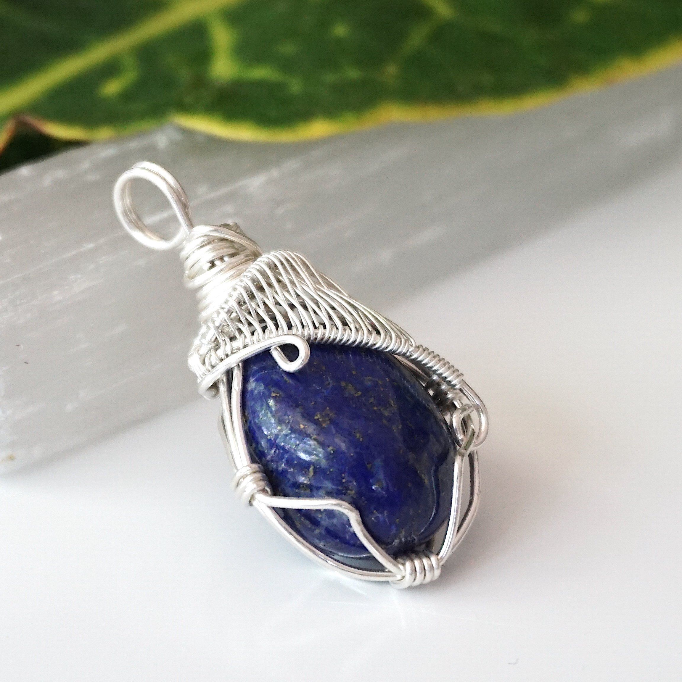 Lapis Lazuli Necklace for Women - Genuine Blue Stone Jewelry for Healing & Spiritual Energy | Perfect for Meditation, Yoga & Gift Giving