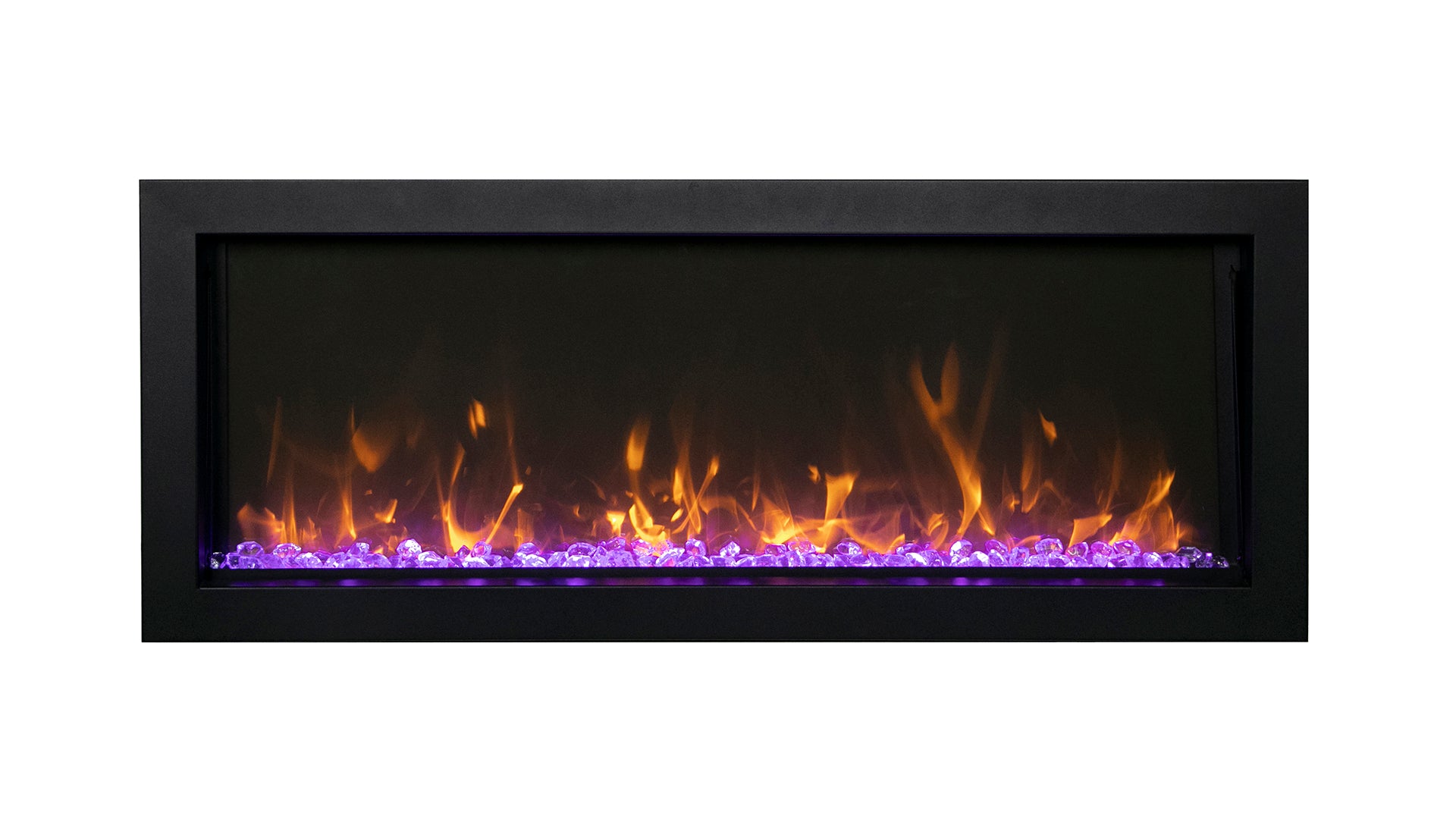 Amantii BI 40 SLIM OD Smart Electric Fireplace - Indoor/Outdoor Linear Design for Modern Homes | Perfect for Living Rooms, Patios & Decks