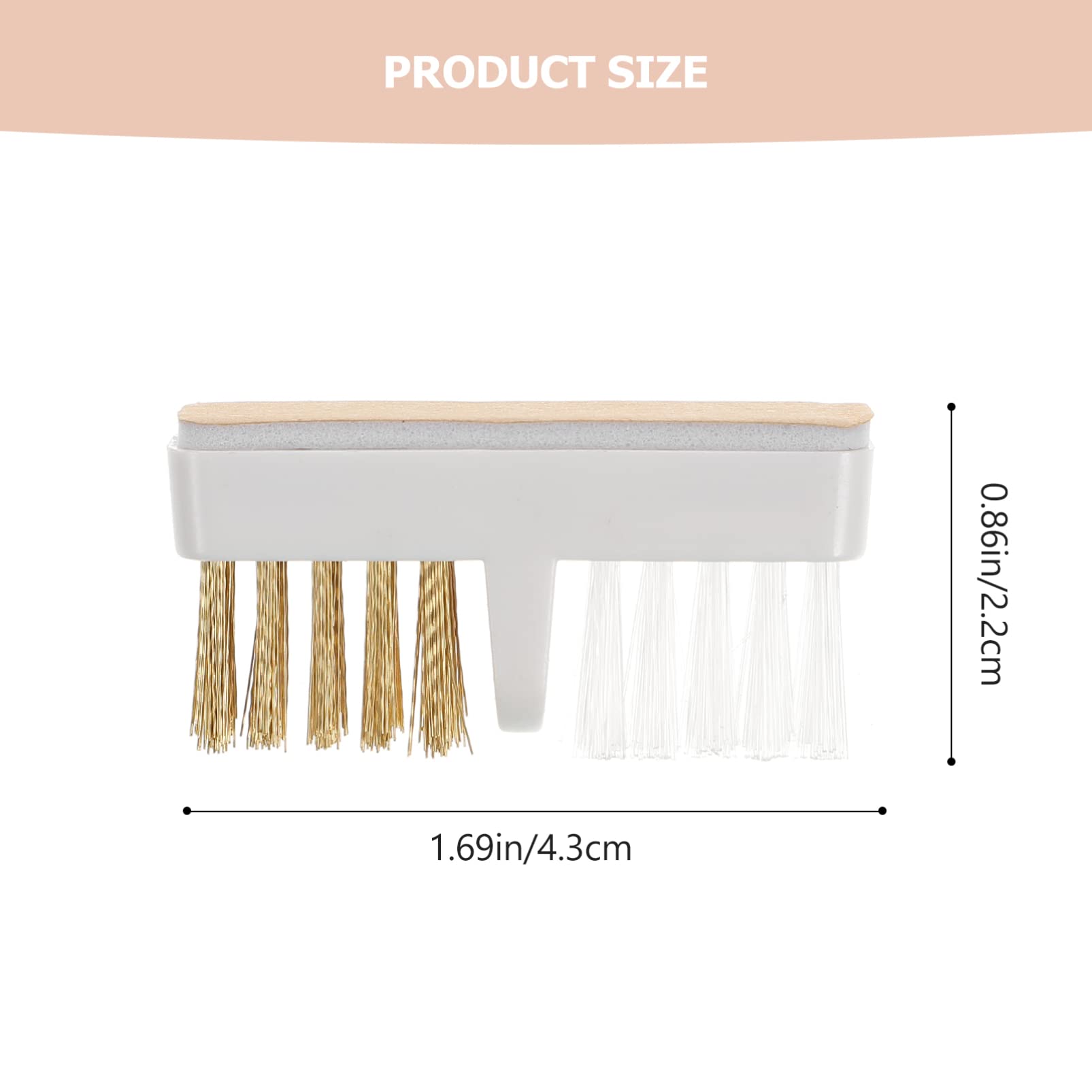 FOMIYES 3PCS Nail Drill Bit Cleaning Brushes - Copper Wire Sanding Head Brushes for Nail Art & Manicure Tools - Perfect for Home, Salon & Professional Nail Care