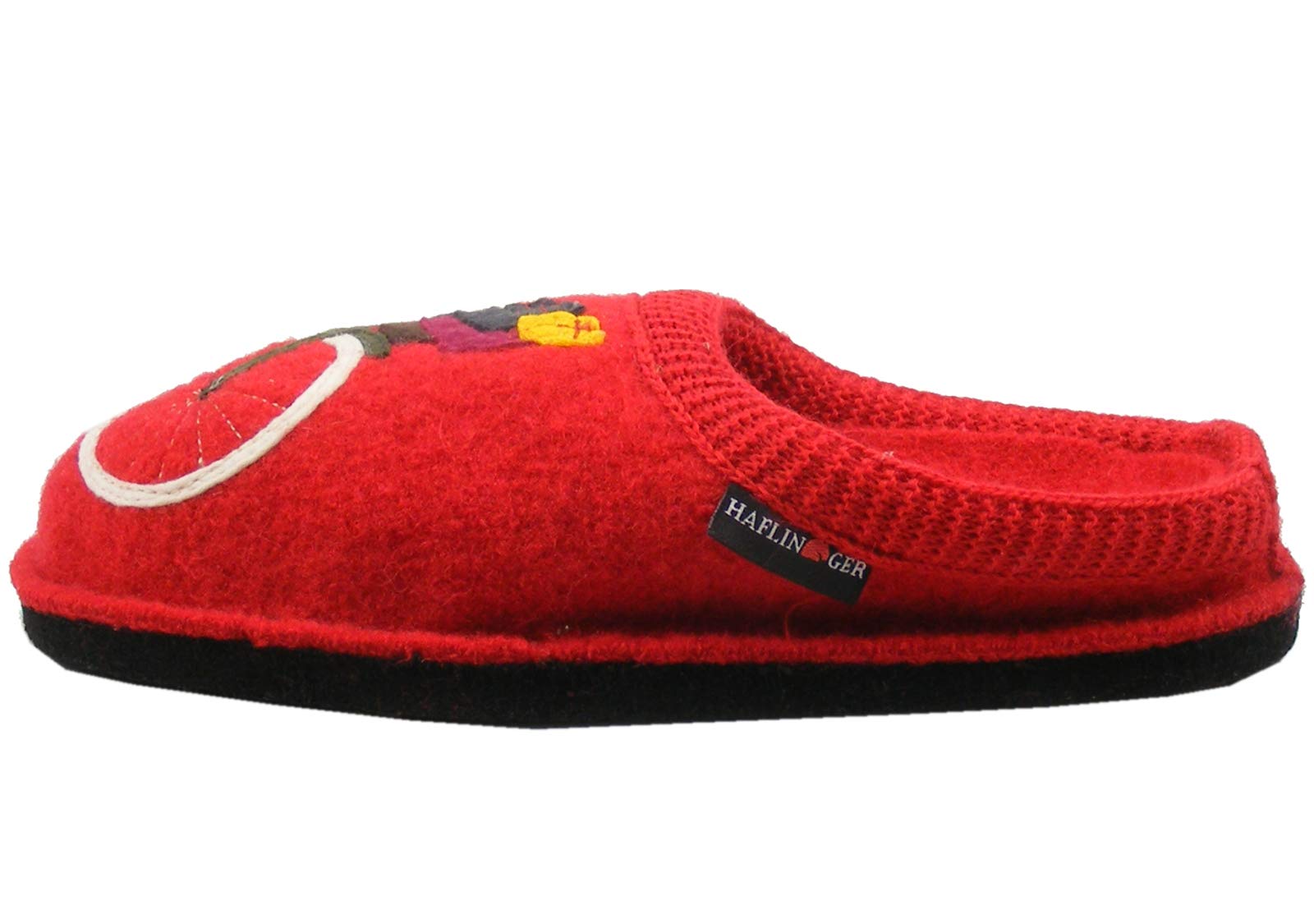 HAFLINGER Women's Open Back Slippers - Soft Wool Comfort House Shoes for Relaxing at Home, Cozy Indoor & Outdoor Wear