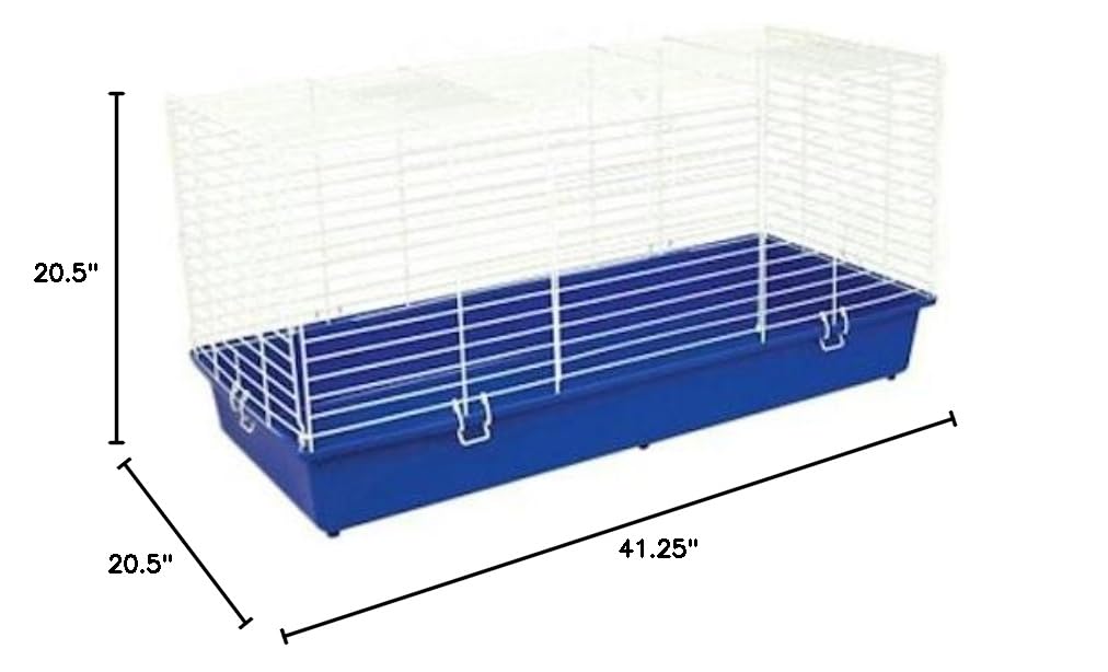 41 Inch Small Animal Cage for Hamsters, Rabbits & Guinea Pigs - Durable Metal Pet Cage with Removable Tray | Perfect for Indoor Use, Home Decor & Pet Playpen
