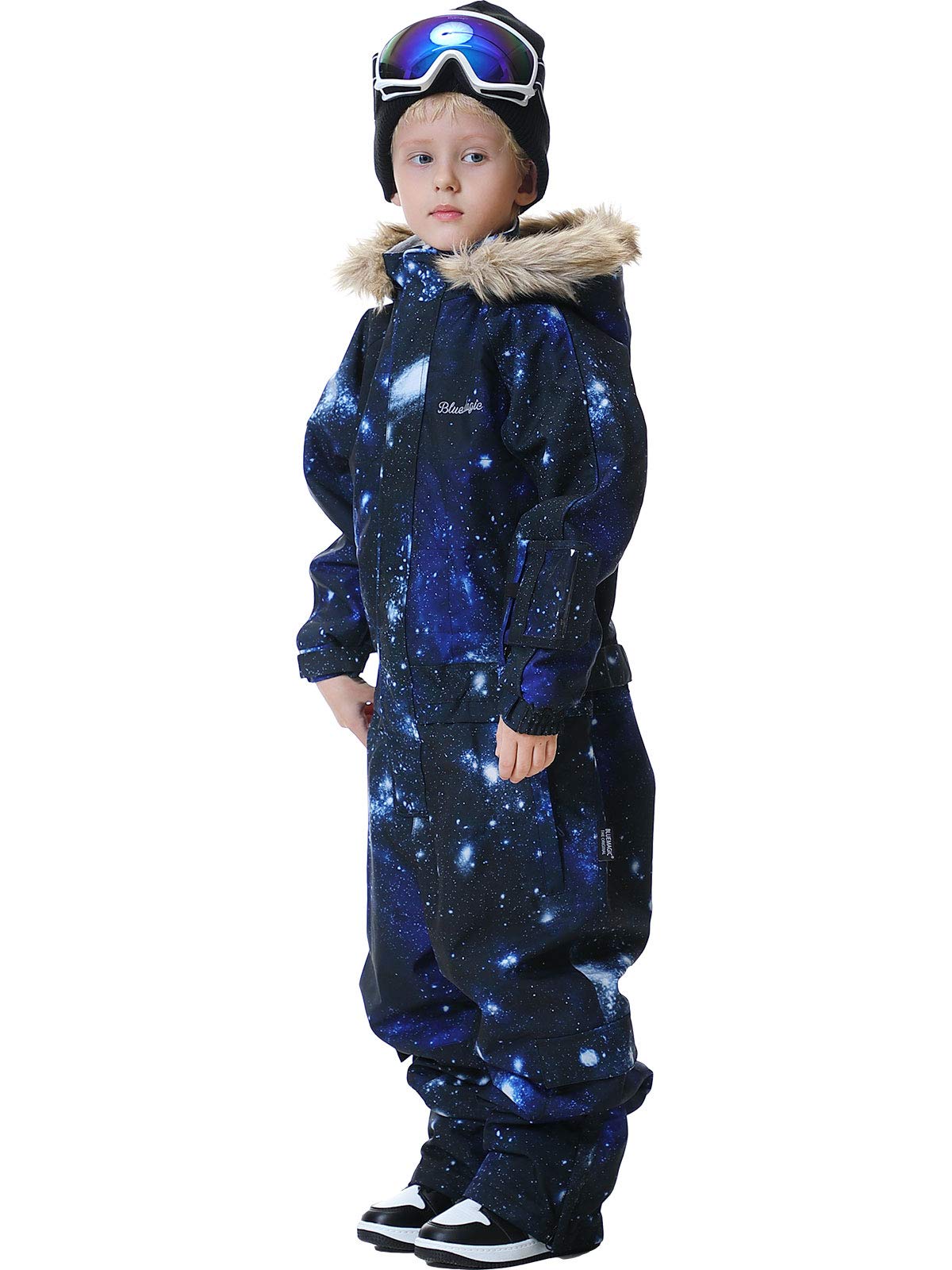 Kids Waterproof Snowsuit - Winter One-Piece Ski Suit with Jacket for Boys & Girls | Warm Snowboarding, Outdoor Play & Cold Weather Protection
