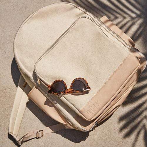 Premium Beige Travel Backpack - Lightweight Durable Carry-On Backpack for Men & Women - Perfect for Airplane, Hiking, Business & Weekend Getaways