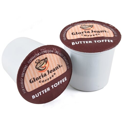 Gloria Jean’s Butter Toffee Coffee K-Cups – 108 Count Single-Serve Pods for Keurig Brewers | Perfect for Office, Home & Gifts