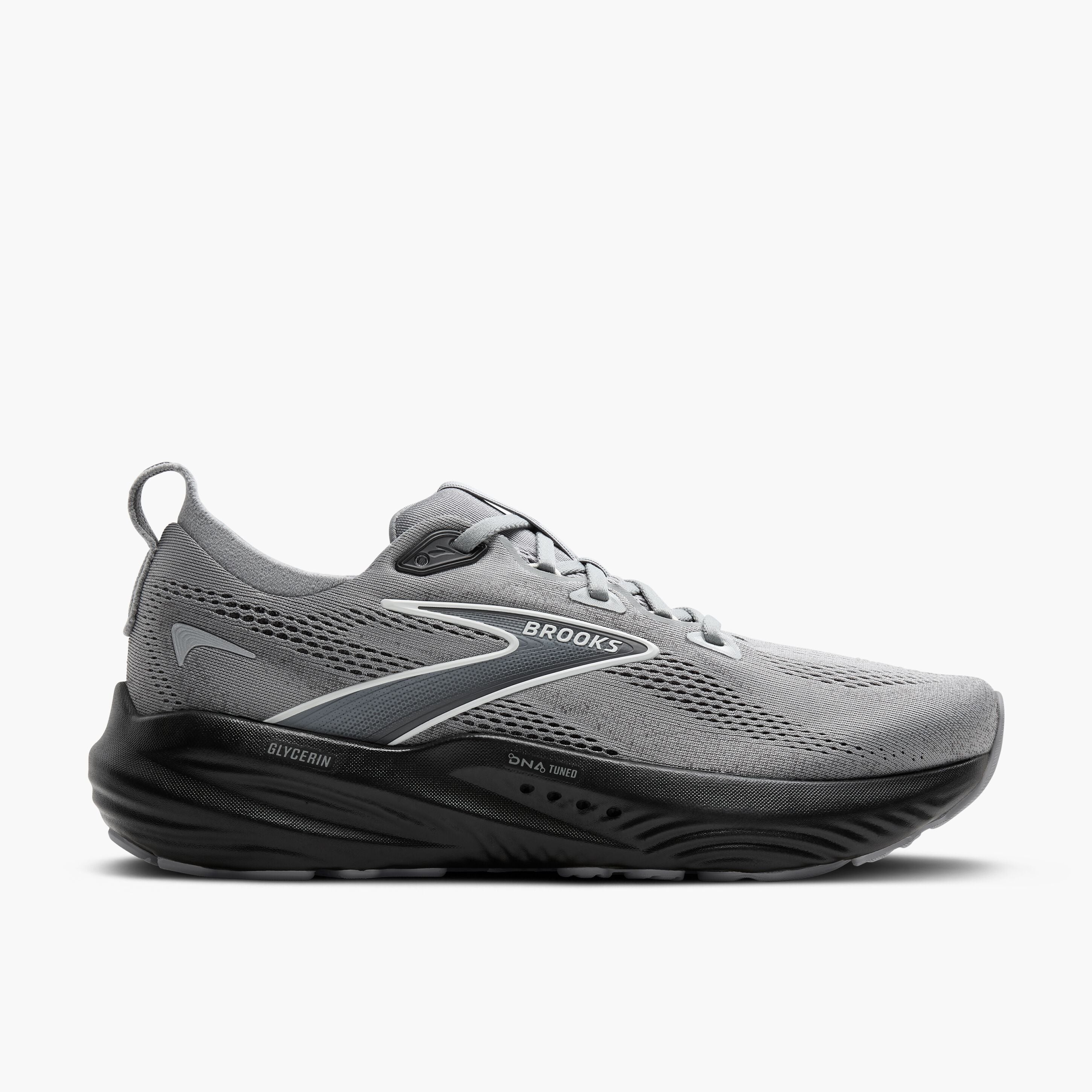 Men's Glycerin 22 WIDE Running Shoes - Primer Gray/Ebony/Bluewash - Wide Width Athletic Sneakers for Men - Perfect for Jogging, Gym Workouts & Daily Comfort Wear