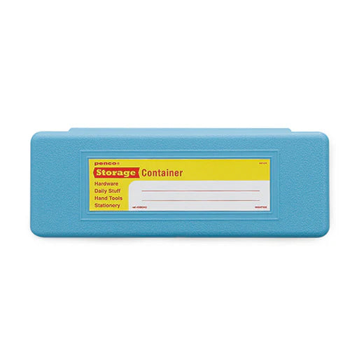 Light Blue Pen Storage Container Case - Organize Pens, Pencils & Art Supplies for School, Office & Home Use