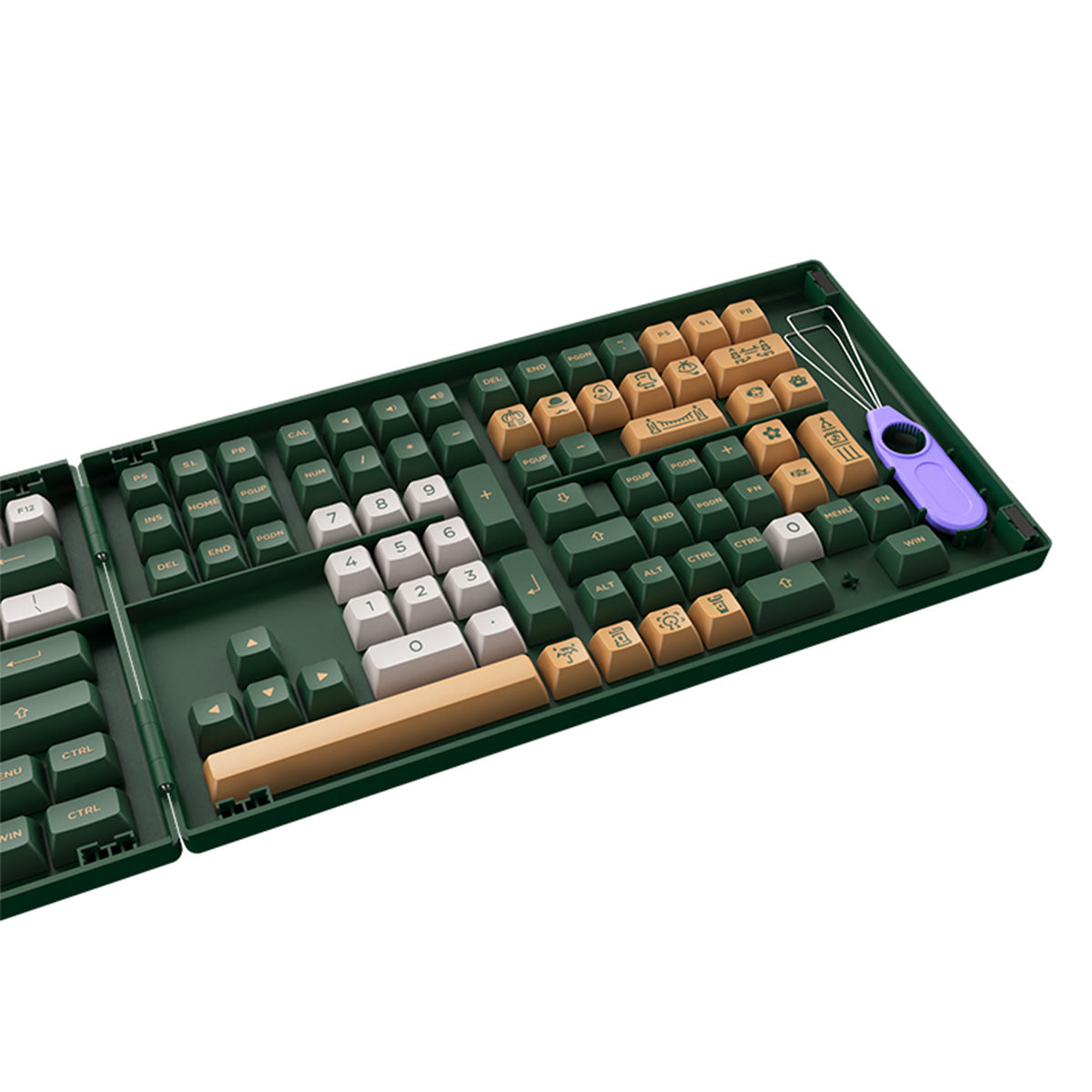 Akko London Fullset PBT Doubleshot ASA Profile 198 pcs Keycaps - Premium Custom Mechanical Keyboard Keycaps for Gaming & Typing (Compatible with Most Mechanical Keyboards) - Perfect for Office, Home & Gaming Setup