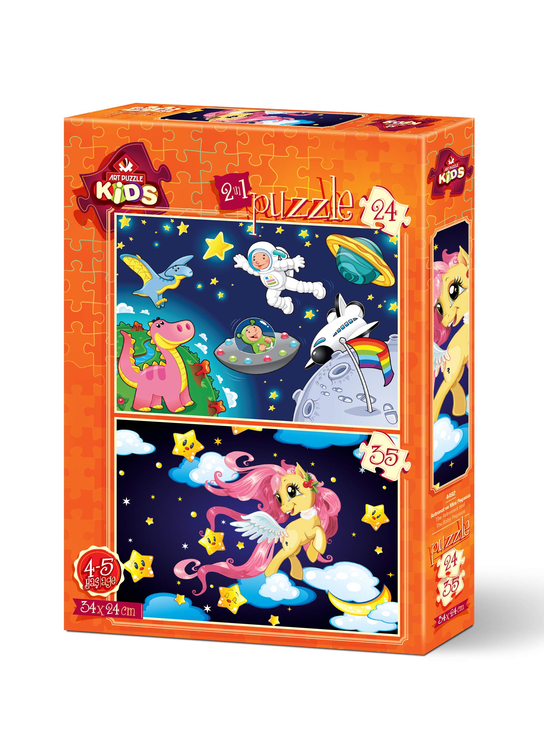 Heidi Art Cosmic Characters Jigsaw Puzzle Set for Kids - 24 & 35 Piece Educational Puzzle, Fun Learning Activity for Toddlers & Children | Perfect for Birthday Gifts, Classroom Activities & Family Game Night