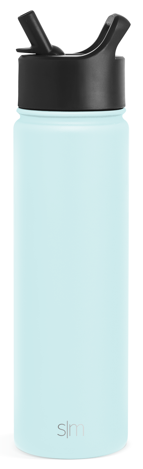 Summit Insulated Water Bottle with Straw Lid - Leakproof Stainless Steel Thermos for Hiking, Gym & Outdoor Activities