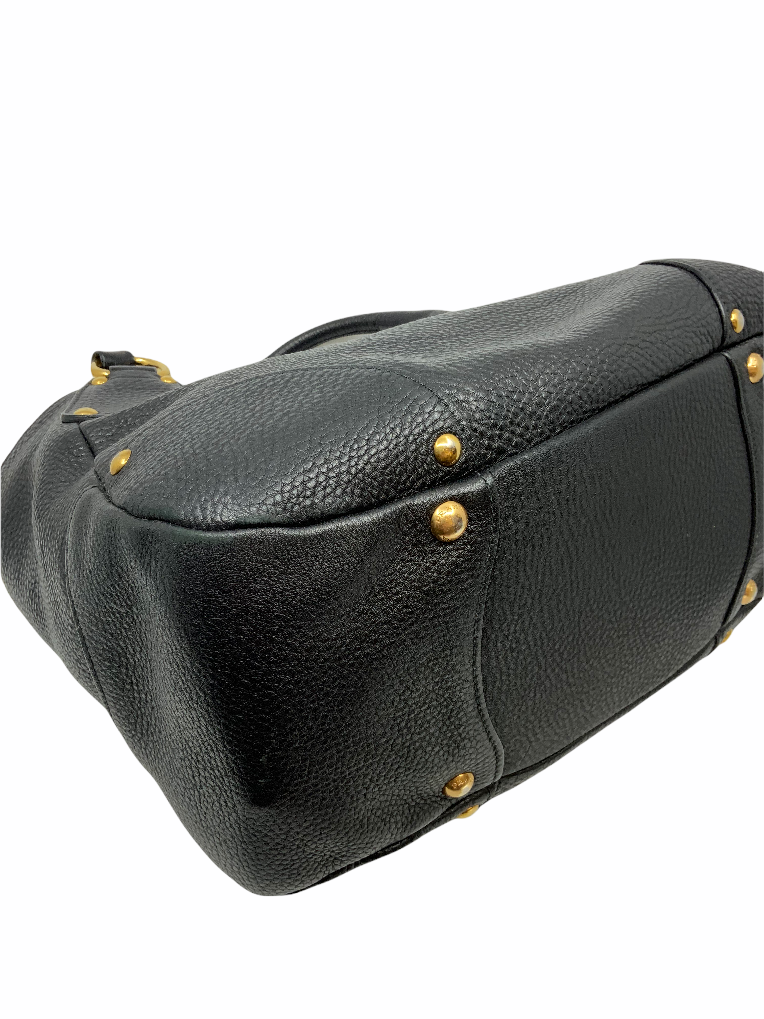 Prada Vitello Daino Leather Top Handle Tote Bag for Women | Luxury Designer Handbag for Work, Travel & Everyday Use