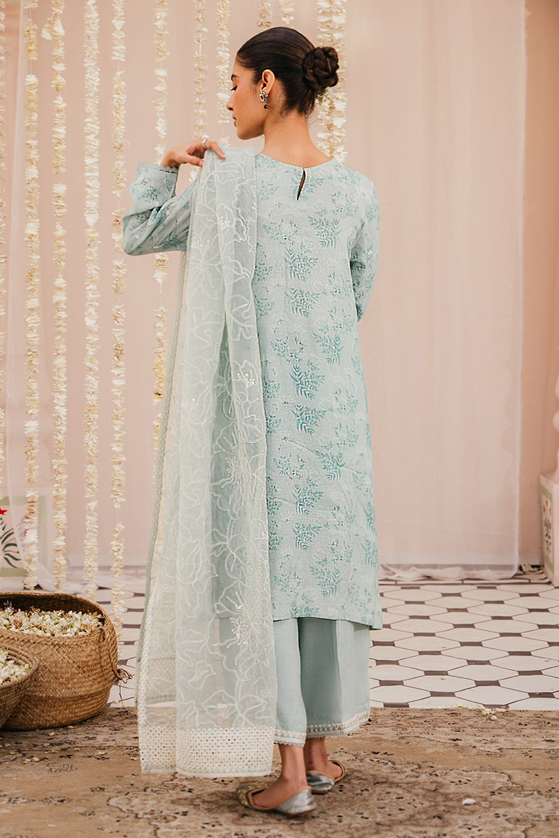 Stylish Grey Mist 3-Piece Outfit Set for Women - Cotton Shirt, Comfortable Trousers & Elegant Dupatta | Perfect for Casual Wear, Office Outfits & Special Occasions