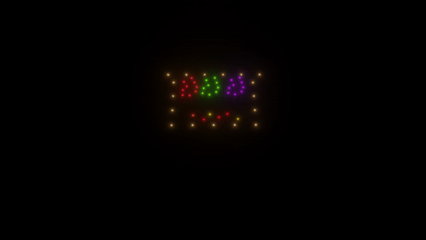 50 Drones for Stunning Fireplace Animation - Perfect for Holiday Light Shows, Events, and Aerial Displays