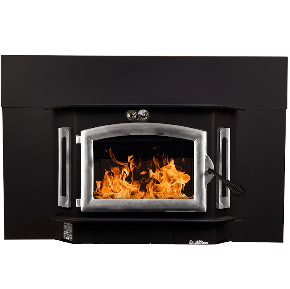 Buck Stove Model 91 Catalytic Wood Burning Fireplace Insert with Heat Activated Blower - Efficient Home Heating for Living Rooms, Cabins & Winter Warmth