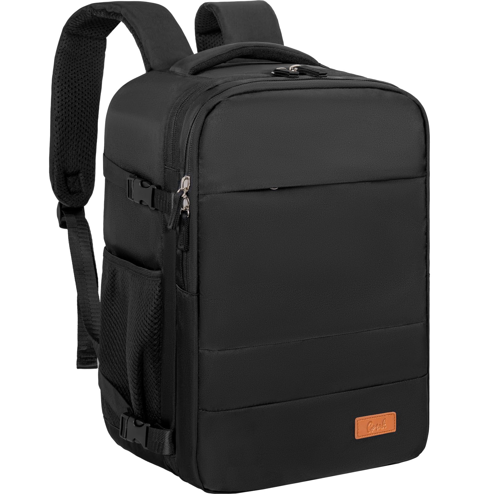 GMAK 30L Lightweight Travel Backpack for Men & Women - USB Charging Port, 15.6 Inch Laptop Compartment - Perfect Carry-On Backpack for College, Business Trips & Airplane Travel (Black) | Ideal for Daily Commute, Weekend Getaways & Business Meetings
