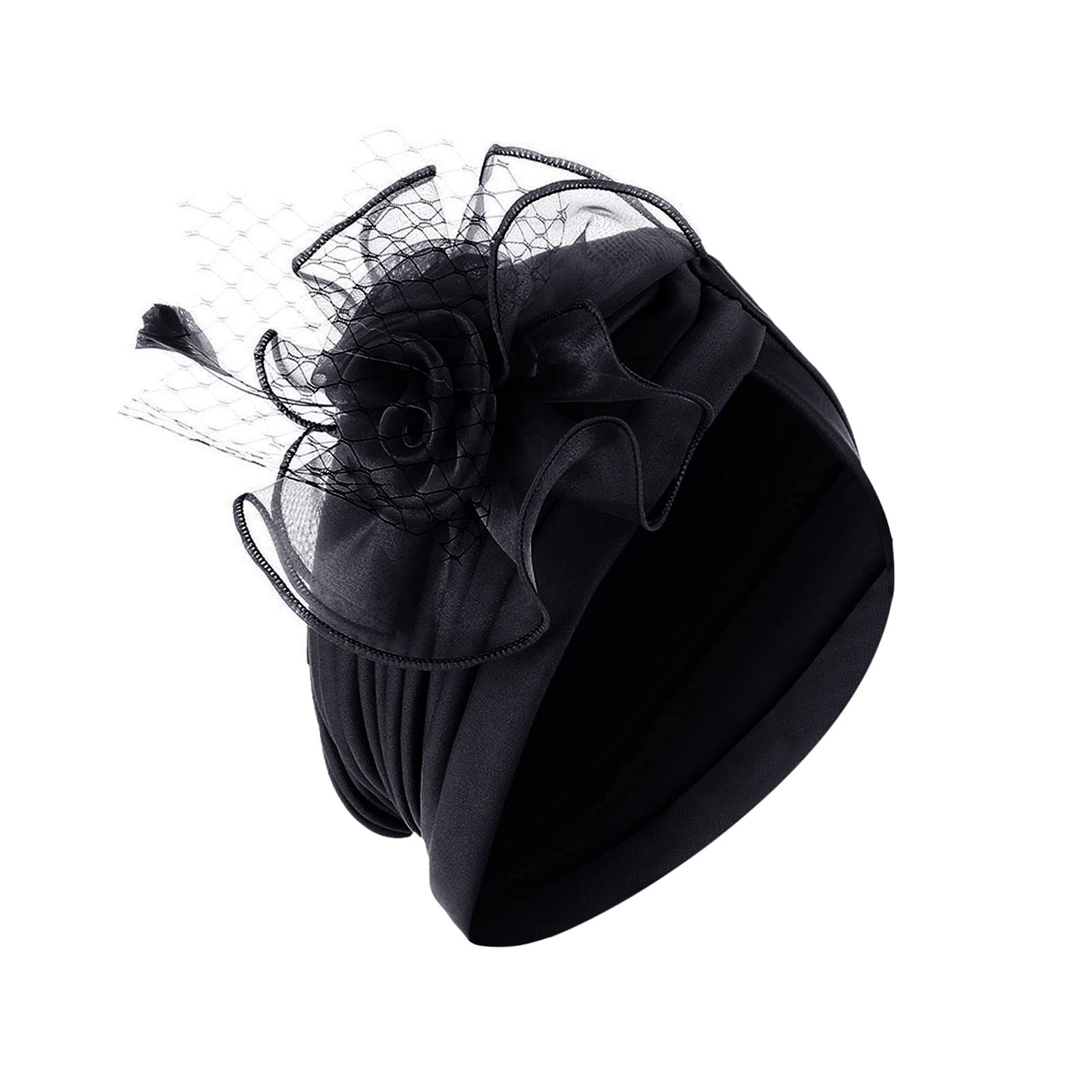 Floral Ruffle Beanie Cap for Women - Soft Chemo Hat, Muslim Head Wrap, Stylish Baseball Cap - Perfect for Cancer Patients, Outdoor Activities & Fashion Accessories