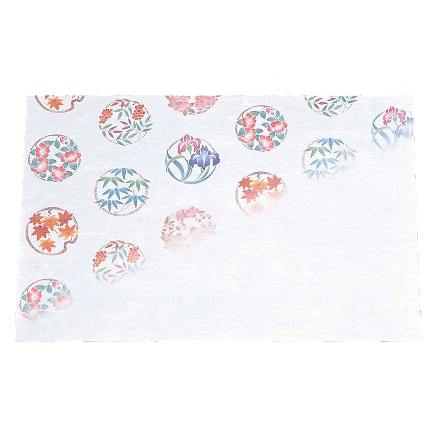 Artec Washi Paper Flower Placemats - 100 Pack All-Season Decorative Table Mats for Dining, Parties & Home Decor