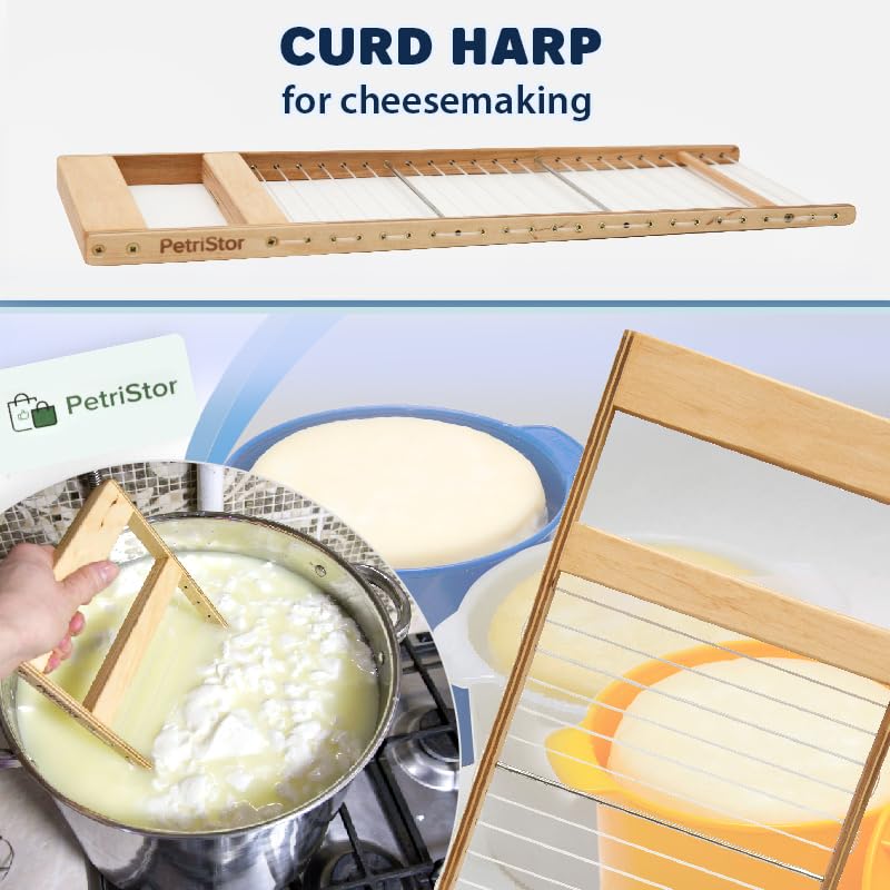 Stainless Steel Horizontal Cheese Curd Cutter - 1/2
