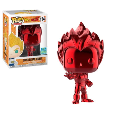 Dragon Ball Z Super Saiyan Vegeta Red Chrome Limited Edition Action Figure #154 - Anime Collectible for Display & Gifts - Perfect for Conventions, Home Decor & DBZ Fans Collection