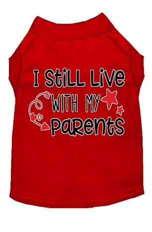 Funny I Live With My Parents T-Shirt - 3 Color Options - Perfect for Adulting Humor & Casual Wear