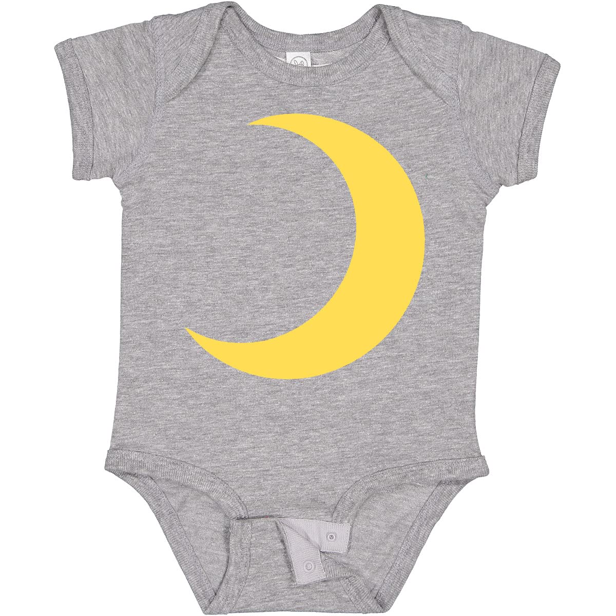 Inktastic Adorable Yellow Moon Baby Bodysuit - Soft Cotton Onesie for Newborns & Infants - Perfect for Photoshoots, Baby Showers & Everyday Wear
