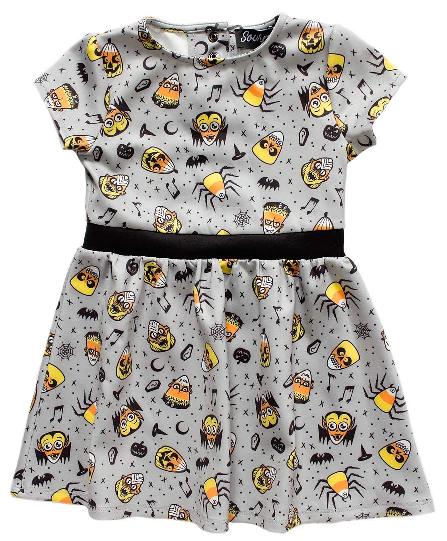 Sourpuss Candy Cornies Kids Halloween Dress - Cute & Spooky Costume for Girls Trick or Treating & Costume Parties