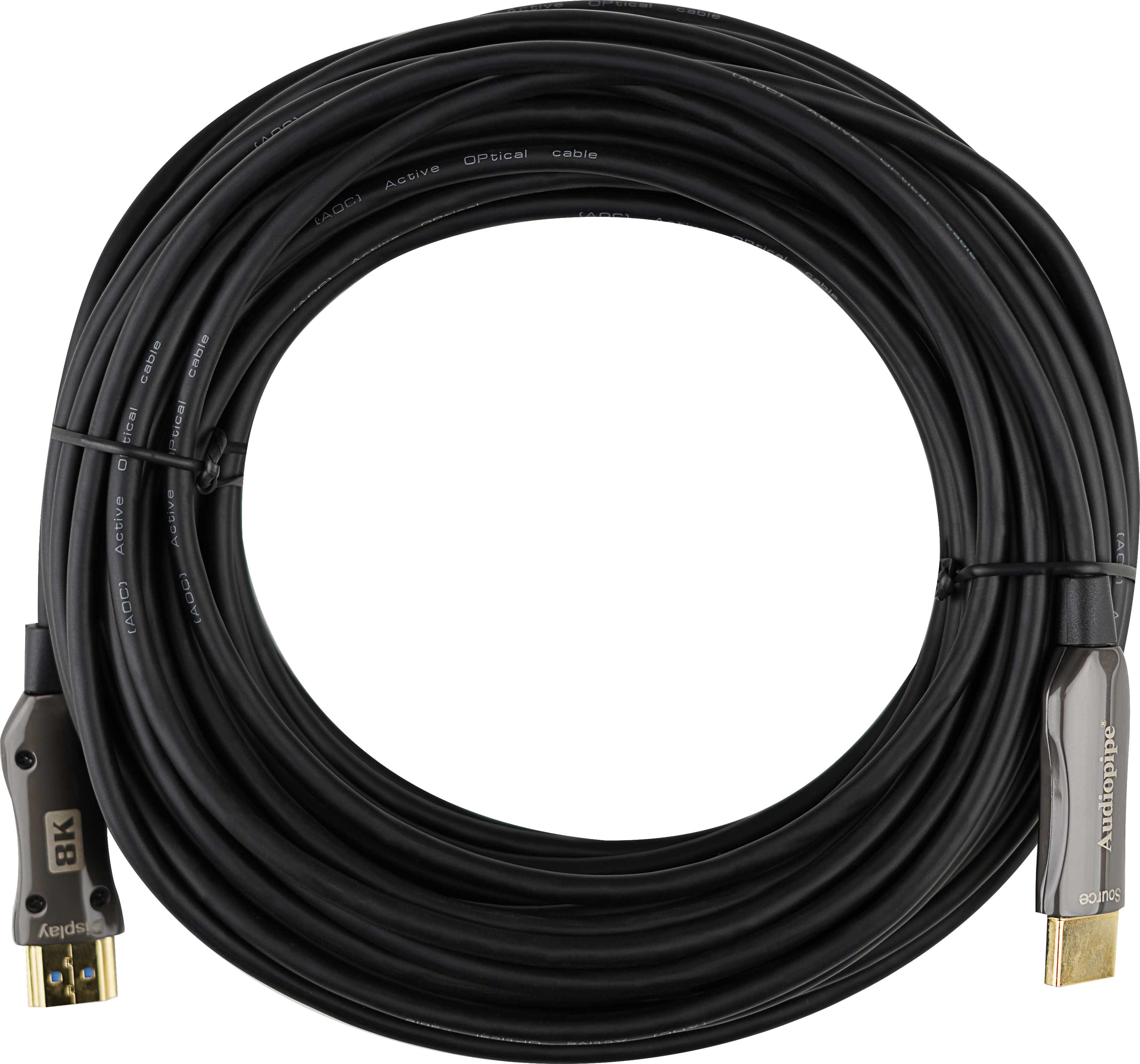 8K Ultra HD Active Optical HDMI Cable 50ft - HDO 3D21R50 8K - Supports 48Gbps, 4K@120Hz, HDR, eARC - Perfect for Home Theater, Gaming & Professional AV Setups
