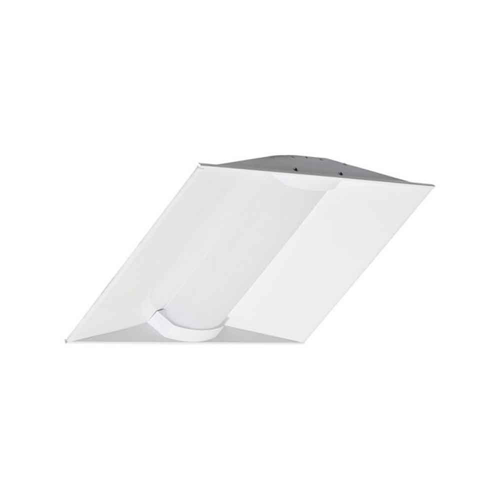 2x2 LED Troffer Light - 3000 Lumens, 120V/277V, Center Basket Design - Perfect for Office, Classroom, and Commercial Lighting