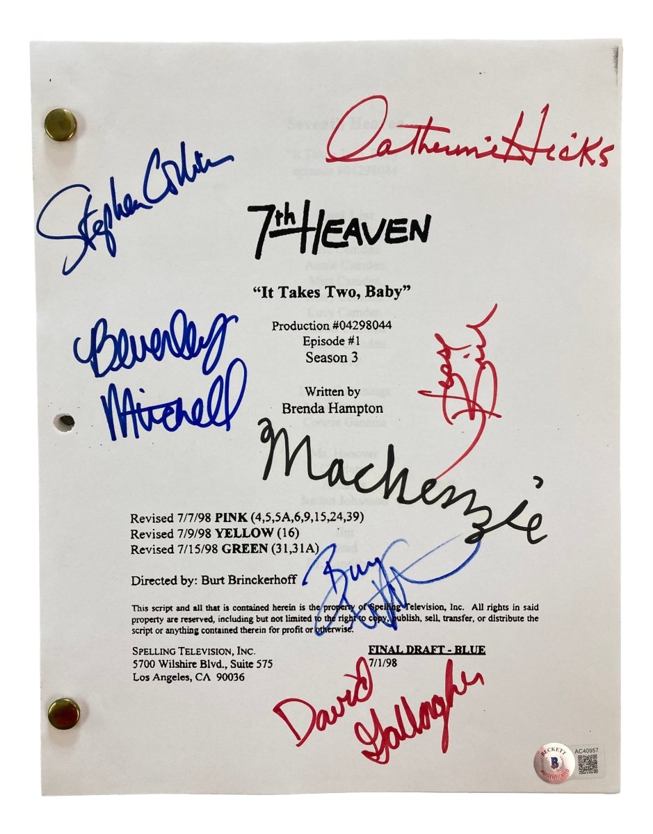 7th Heaven Season 7 Cast Signed 