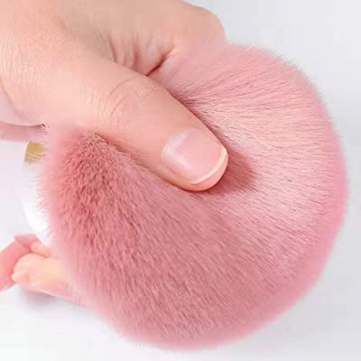 BOLT BEE Professional Nail Dust Powder Remover Brush for Acrylic, UV Gel & Dip Powder Nail Art - Perfect for Salon, Home Manicure & Nail Extension Application