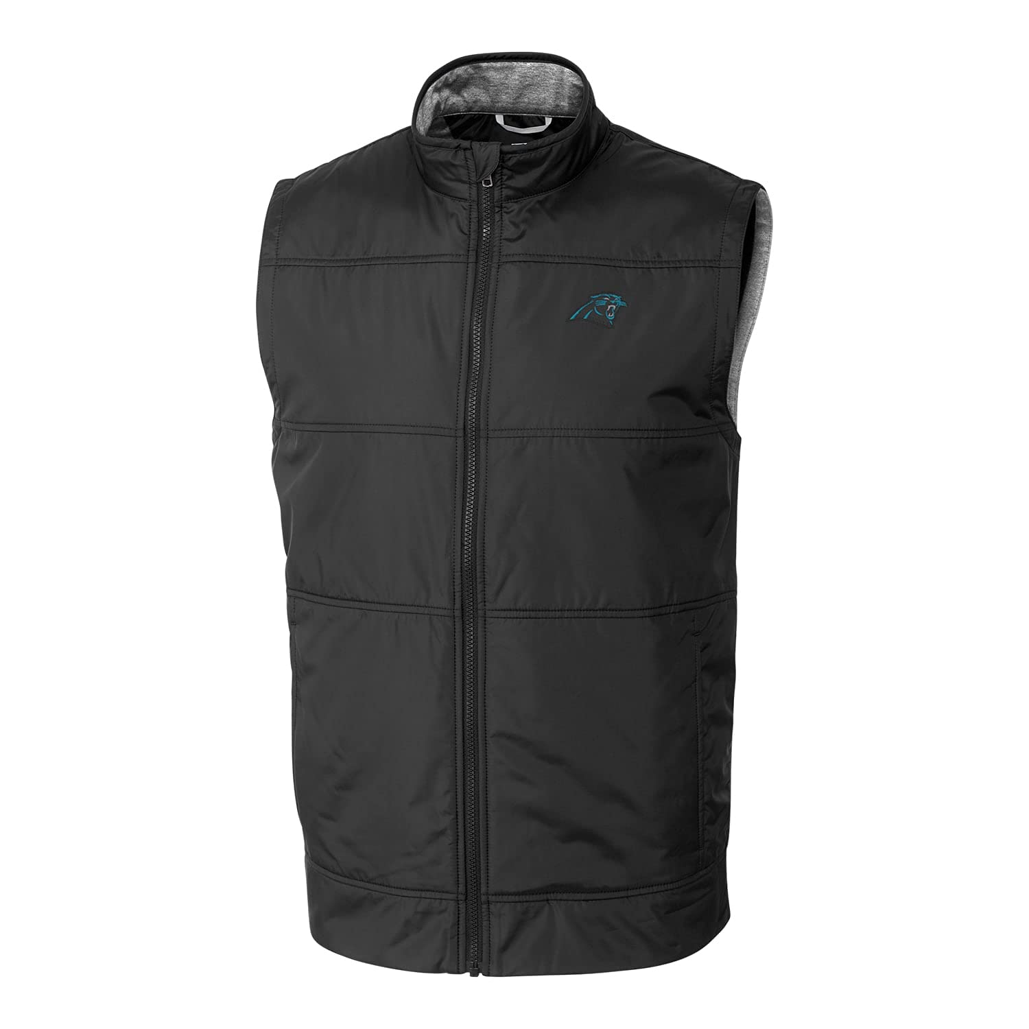Cutter & Buck Men's NFL Big & Tall Stealth Full-Zip Vest - Lightweight Puffer Jacket for Football Fans, Outdoor Sports & Casual Wear