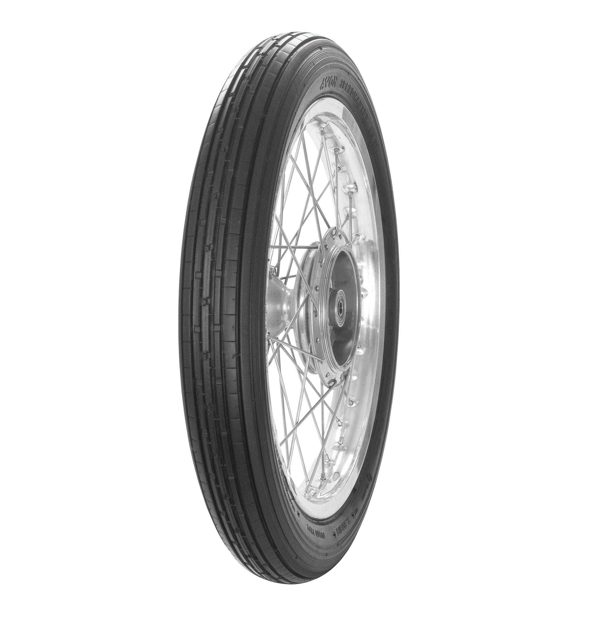 Avon AM6 Classic/Vintage Motorcycle Tire - 3.50-19 - High Performance Vintage Motorcycle Tires for Cruisers & Retro Bikes - Ideal for Classic Bike Restoration & Vintage Rides