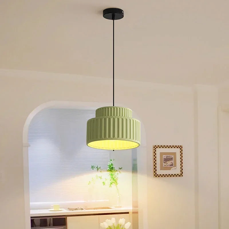 Batiste Rigged Texture LED Pendant Light - Modern Industrial Ceiling Lighting for Kitchen Island, Dining Room & Bedroom